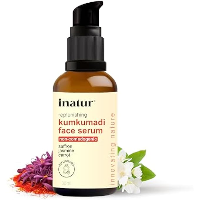 INATUR KUMKUMADI FACIAL SERUM 15ML - AYURVEDIC FORMULATION FOR SKIN REPAIR - Image 1